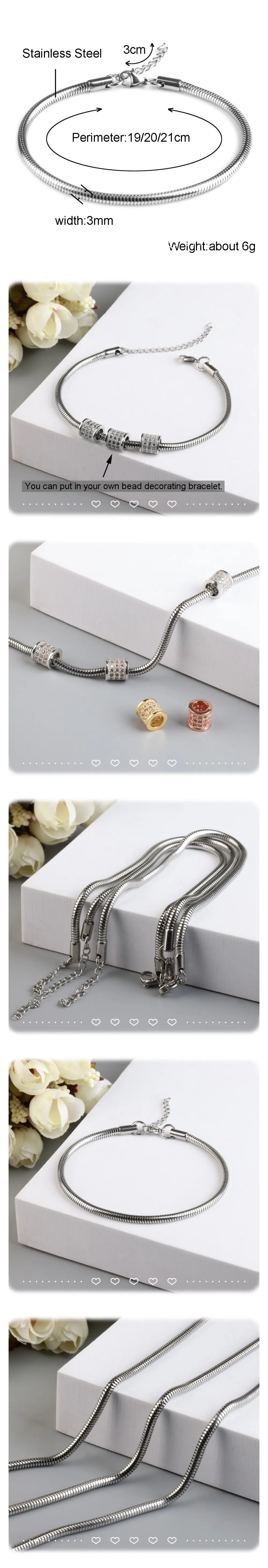 High Quality Stainless Steel Chain Bracelet For Men Women New Trendy Simple Bracelets For Men Charm Jewelry Gifts