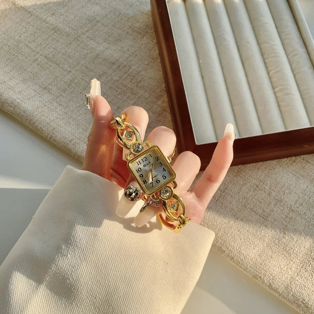 Women Watches Top Brand Luxury Wristwatches Ladies Fashion Gold Bracelet Watch Female Elegant Clock Women montre femme