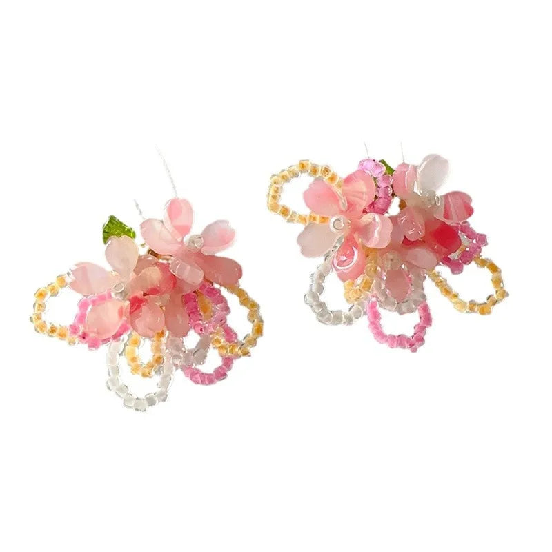 Handmade Beaded Bohemian Colorful Earrings