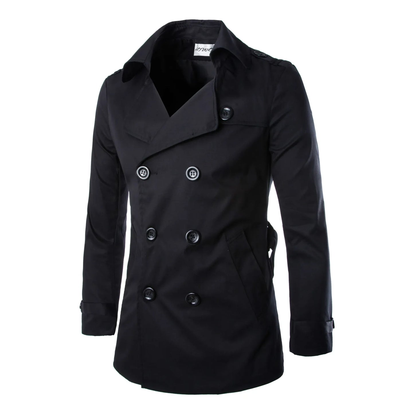 New Mens Coats Windbreaker Cotton Double-breasted Boutique Coat British Temperament Jackets for Men