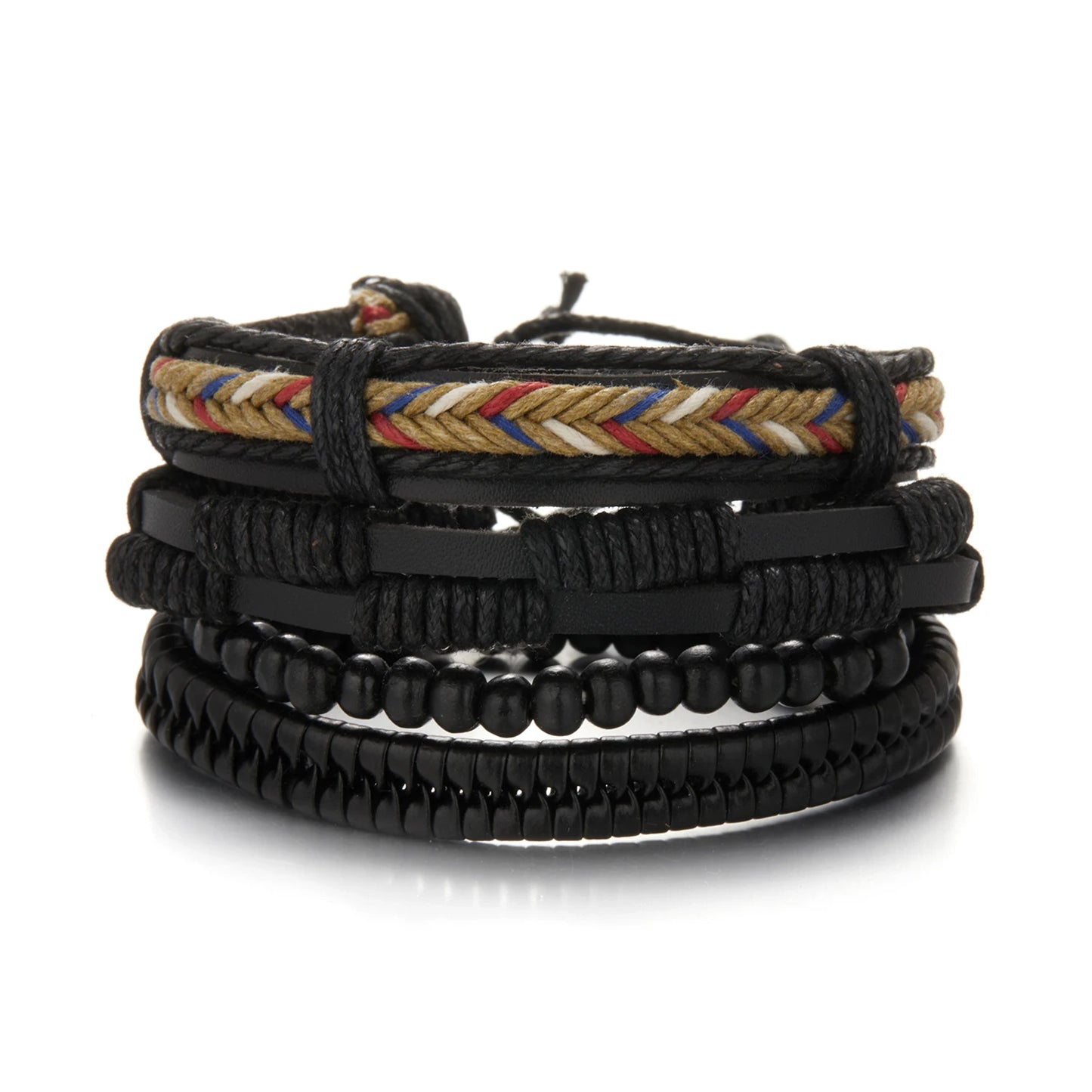 Trendy Leather Bracelets Men Women Vintage Brown Multilayer Braided Rope Bracelets Charm Wrap Wristbands Jewelry Pulsera Hombre