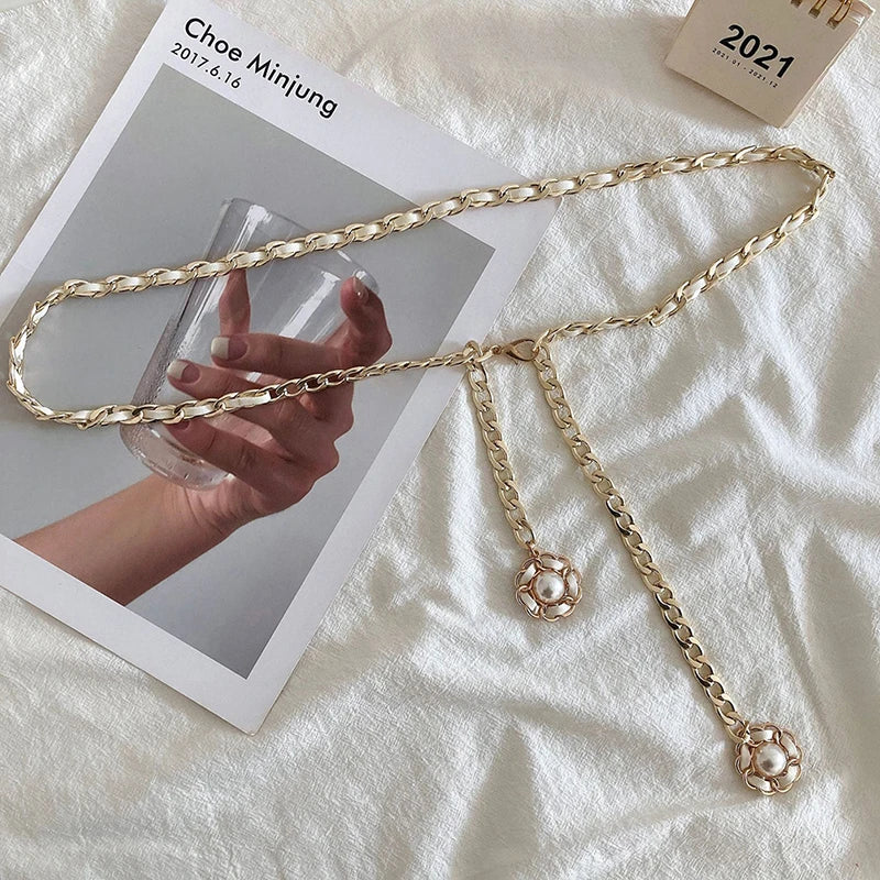 Chain Belts For Women Punk Style Metal Dress Gold Decoration Waist Chain Ladies Luxury Designer Brand Clothing Accessories