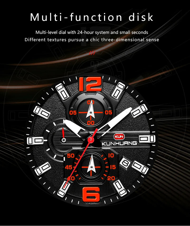 Men's Wood Watches Luxury Luminous Multi-function Wooden Watch Men's Quartz Retro Watch Men Fashion Sport Timepieces Relogio