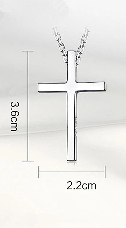 Trendy 925 Sterling Silver Necklace For Men Jewelry Female Classic Cross Pendant Necklaces Male Choker Bijou Lady Necklaces Hot