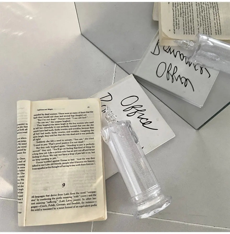 Candle Crystal Lamp Led Flameless Candles with Battery Operated Pillar Candles with Realistic Flame Light Desk Lamp Home Decor