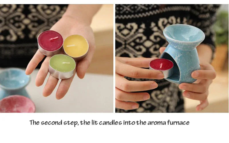 Candle Aromatherapy Furnace Aromatherapy Lamp Essential Oil Furnace Household Romantic Burner Home  Decor