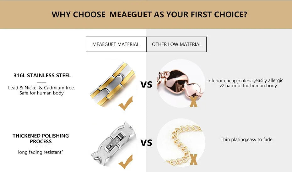 Long Chain Rosary Necklace for Men Women,Stainless Steel Bead Chain Cross Pendant Jewelry