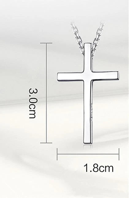 Trendy 925 Sterling Silver Necklace For Men Jewelry Female Classic Cross Pendant Necklaces Male Choker Bijou Lady Necklaces Hot