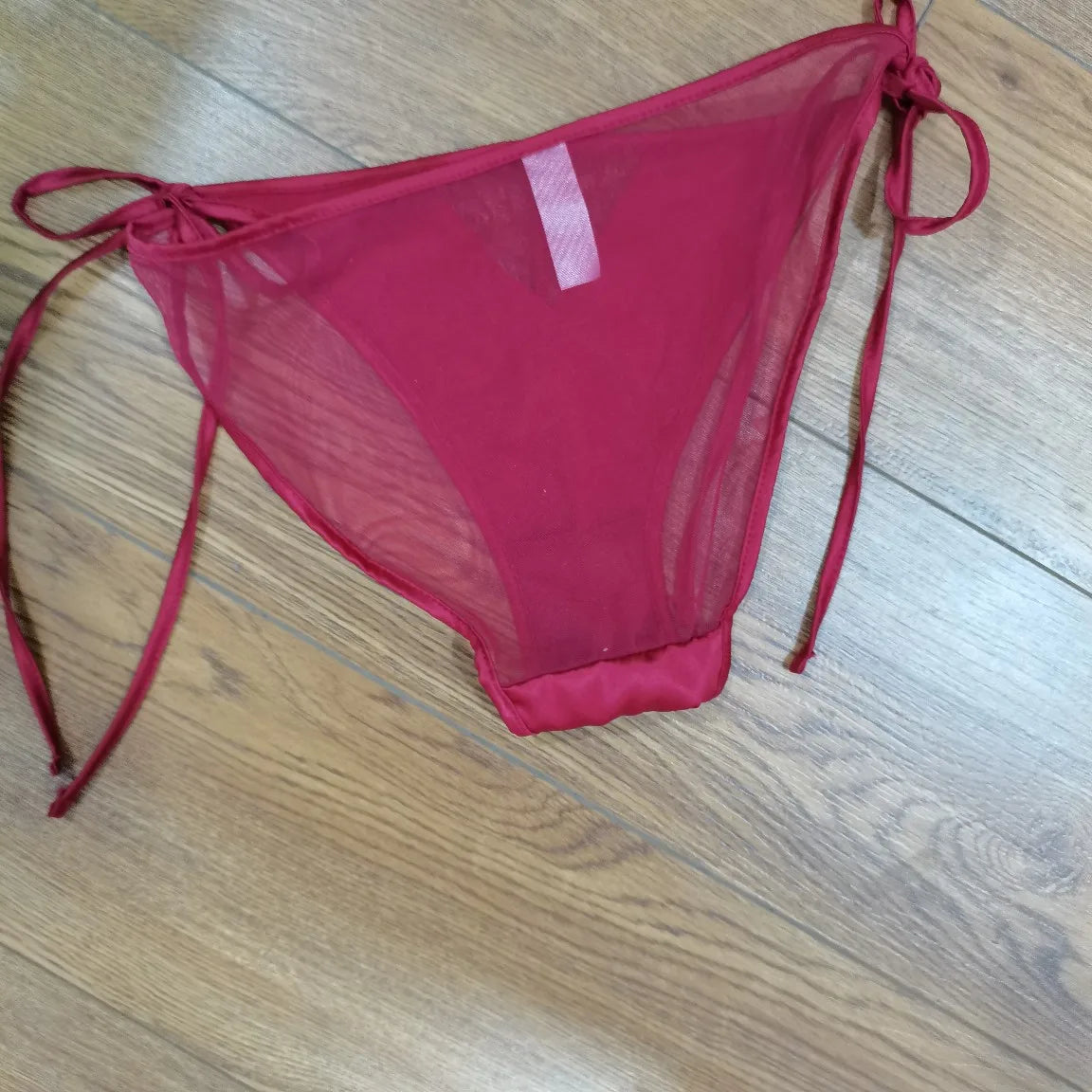 Women Lace Panties Lingerie Soft Silk Satin Underwear Knickers Briefs Seamless Simulated Silk Strap Low Waist Underwear For Lady