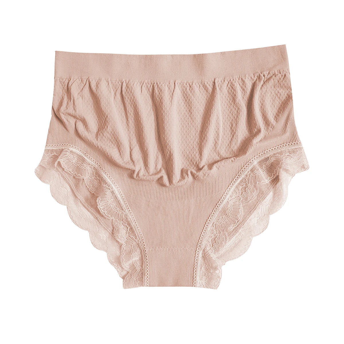 Women'S Pregnant High Waisted Underwear Seamless And Fully Covered, Breathable And Comfortable Lace Border Underpants