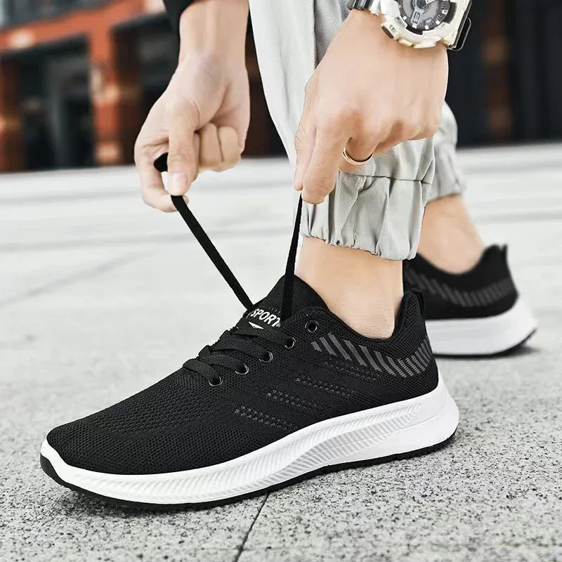 New men's shoes fashionable sneakers  casual slippers breathable running shoes  outdoor walking training tennis shoes