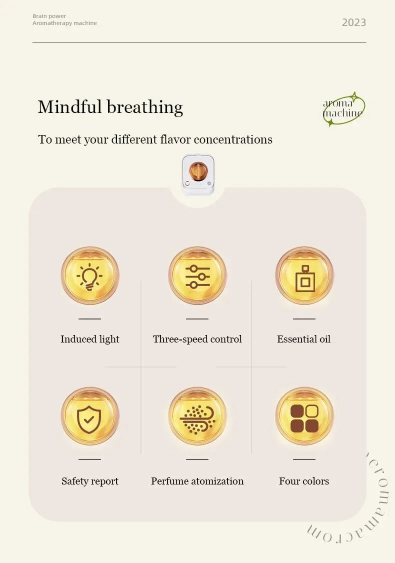 Automatic Spray Aromatherapy Diffuser Smart Sensor USB Air Freshener Essential Oil Perfume Machine for Home Office Toilet Room