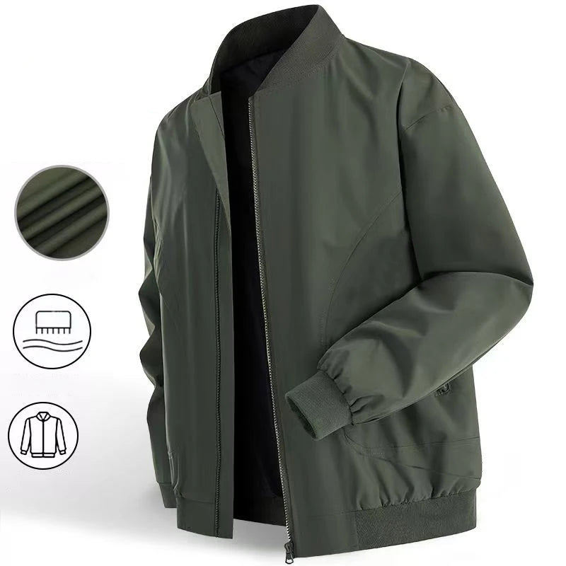 New Men's Bomber Jacket Coats Lightweight Windbreaker Spring Streetwear Fall Casual Jackets for Men Outdoor Mens Coats