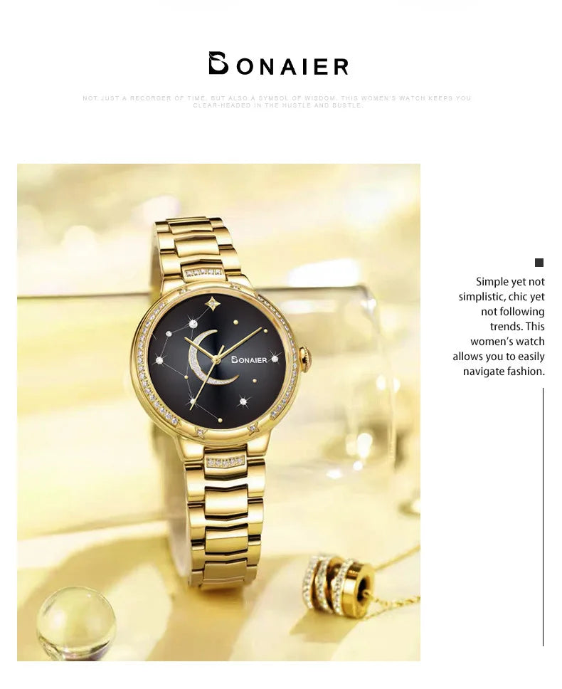 2025 Women's Wristwatch Luxury Brand Watch for Women Elegant Bracelet Waterproof Fashion Quartz Ladies Watches Reloj Para Mujer