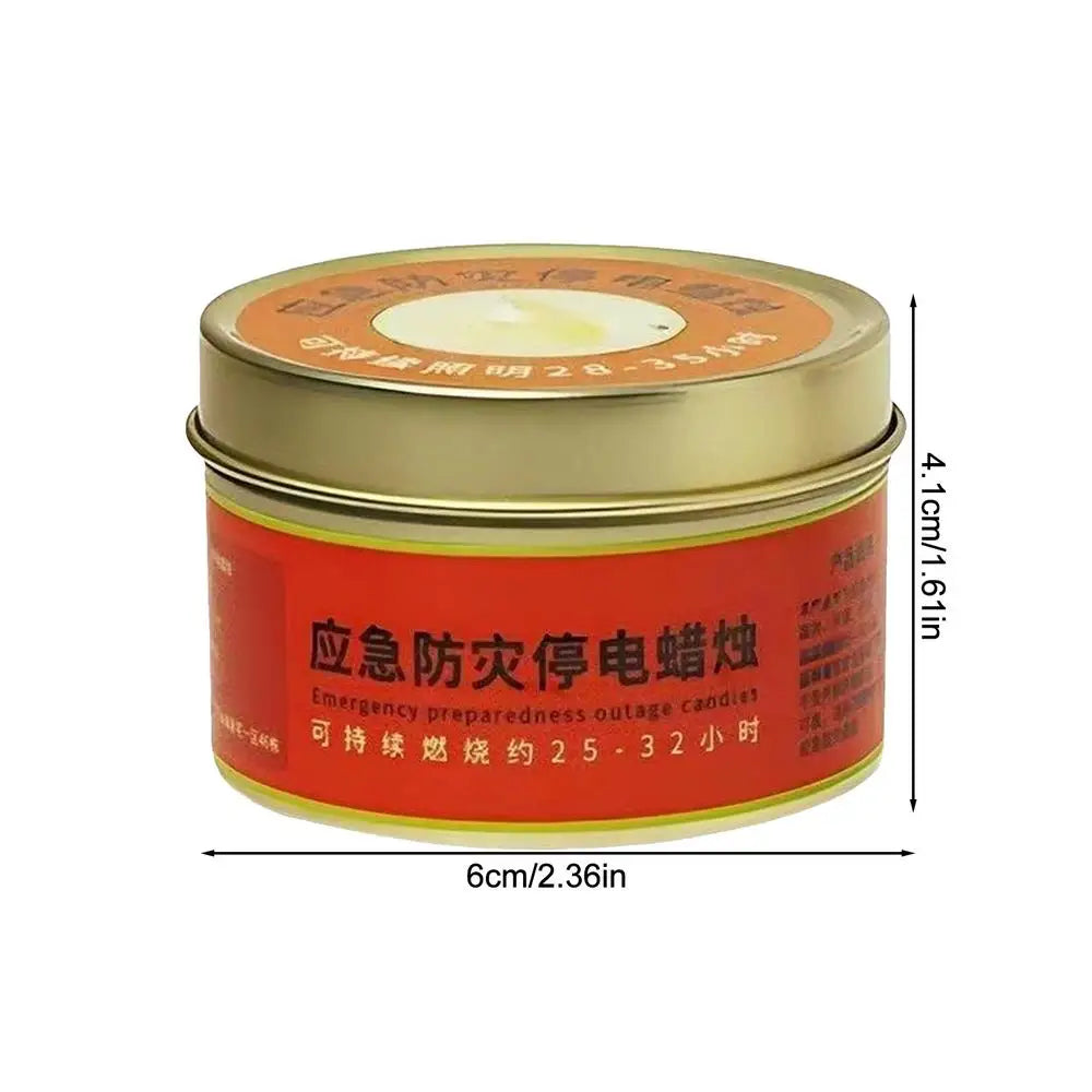 25-32 Hours Long Burning Survival Candles Smokeless Emergency disaster prevention candles Portable Power Outage Candle