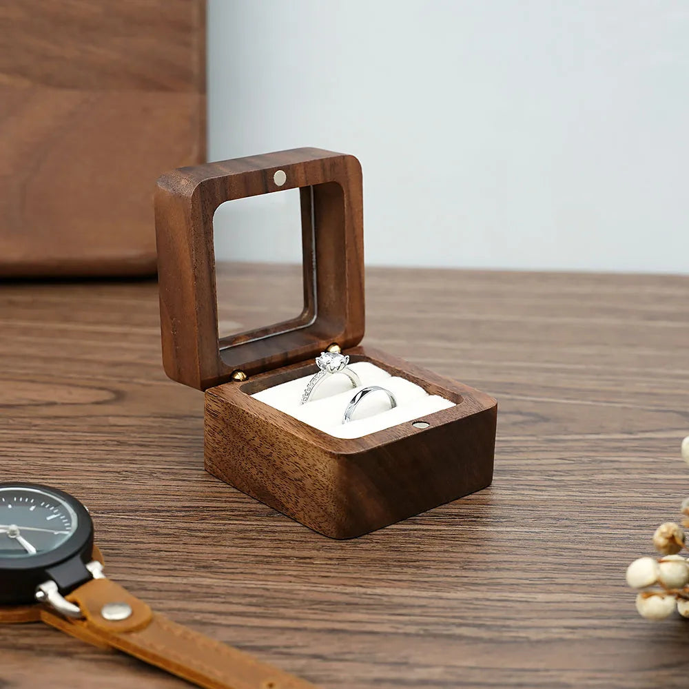 Wood Jewelry box wedding ring box Earring Rings Box Jewelry Organizer Box Luxury jewelry gift packaging Box Bracelet package