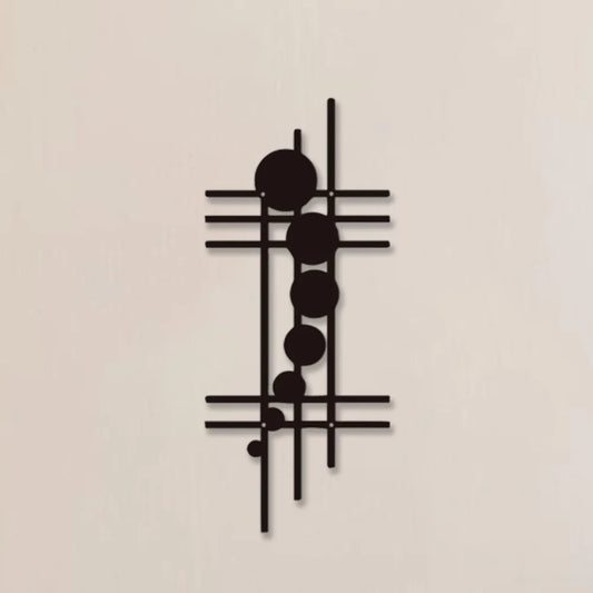 1PC Modern Geometric Metal Wall Art, Abstract Vertical Wall Decor, Abstract Unique Wall Decor, Vertical Iron Art, Nursery Decor