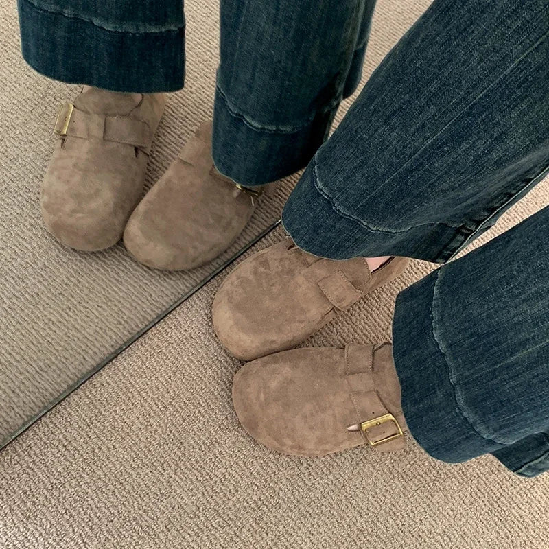 Women's Shoes Flats Barefoot Sneaker Woman 2025 Trend Moccasins Slip-on Round Toe Running Comfortable Stylish Retro on Offer New