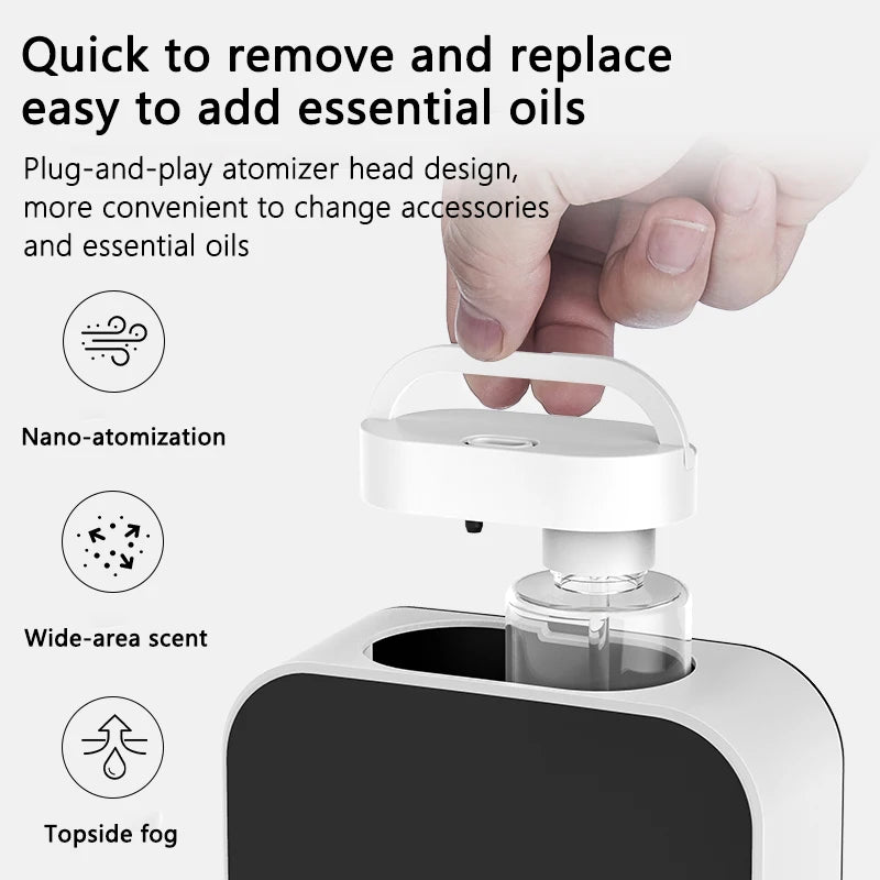 Scent Machine Electric Aroma Nebulizer Scent Diffuser Machine Home Air Fragrance Machine, Wall-Mountable for Home/Hotels/Gyms
