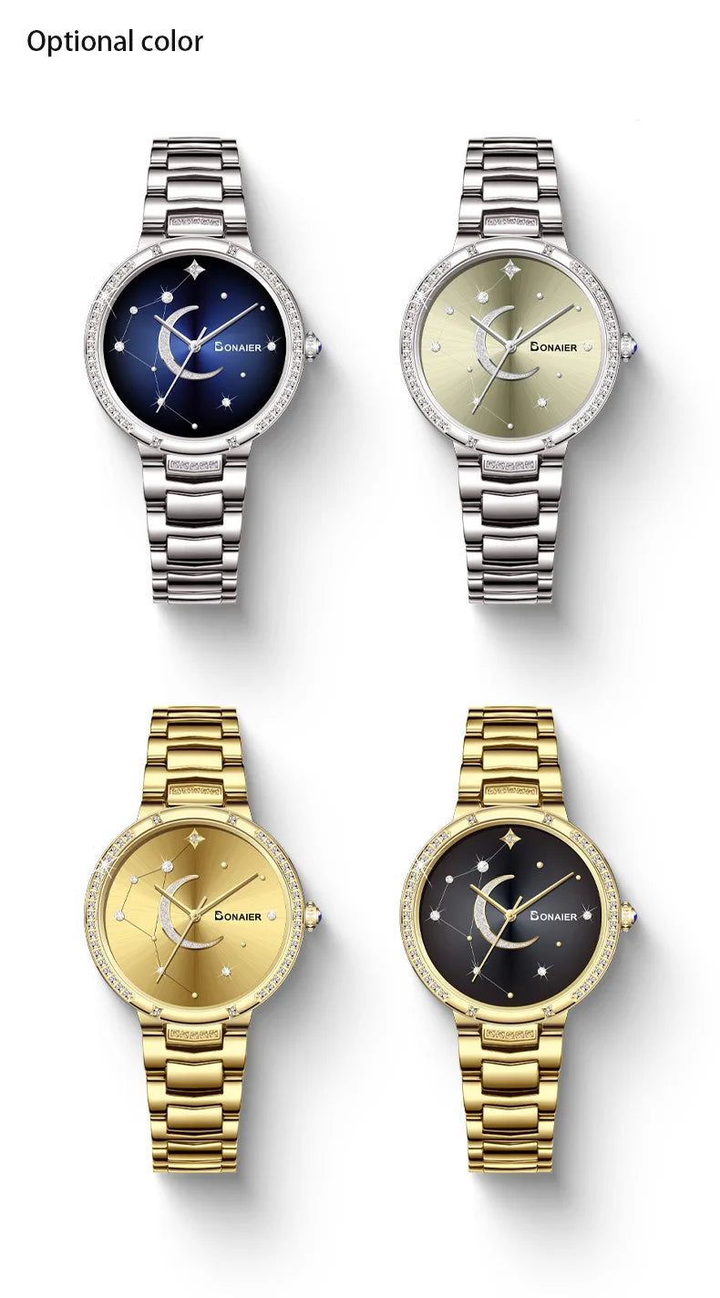 2025 Women's Wristwatch Luxury Brand Watch for Women Elegant Bracelet Waterproof Fashion Quartz Ladies Watches Reloj Para Mujer