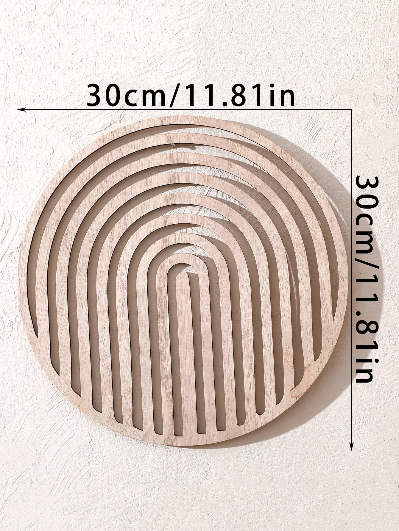 Natural Wooden Wall Hanging Wall Art Decor Water Ripples Wall Hanging Decoration Wall Decor Boho Wall Accent for Living Room