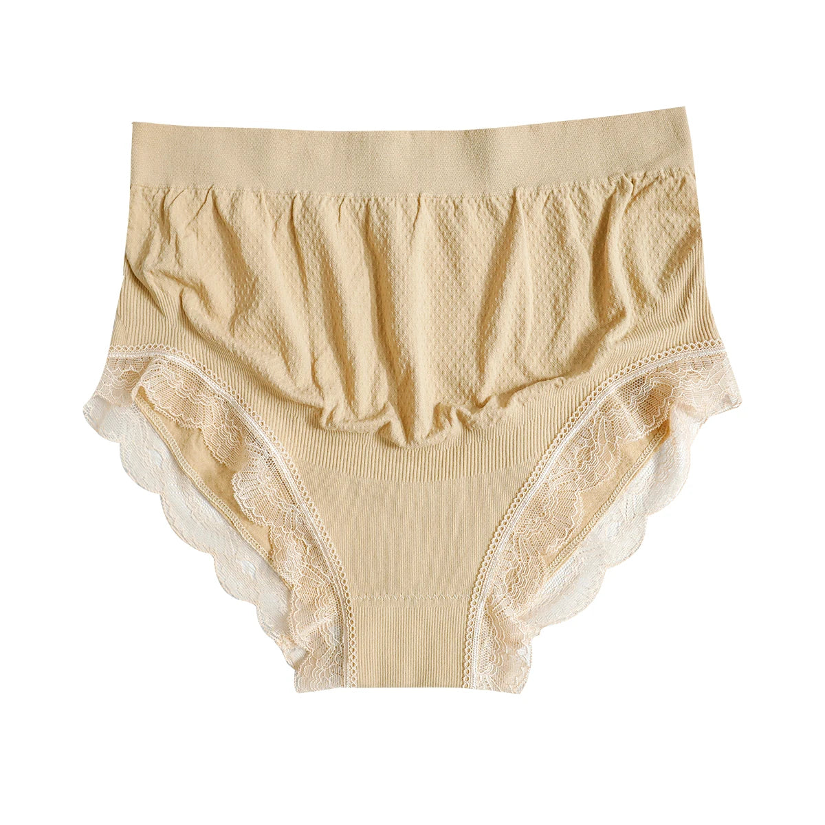 Women'S Pregnant High Waisted Underwear Seamless And Fully Covered, Breathable And Comfortable Lace Border Underpants