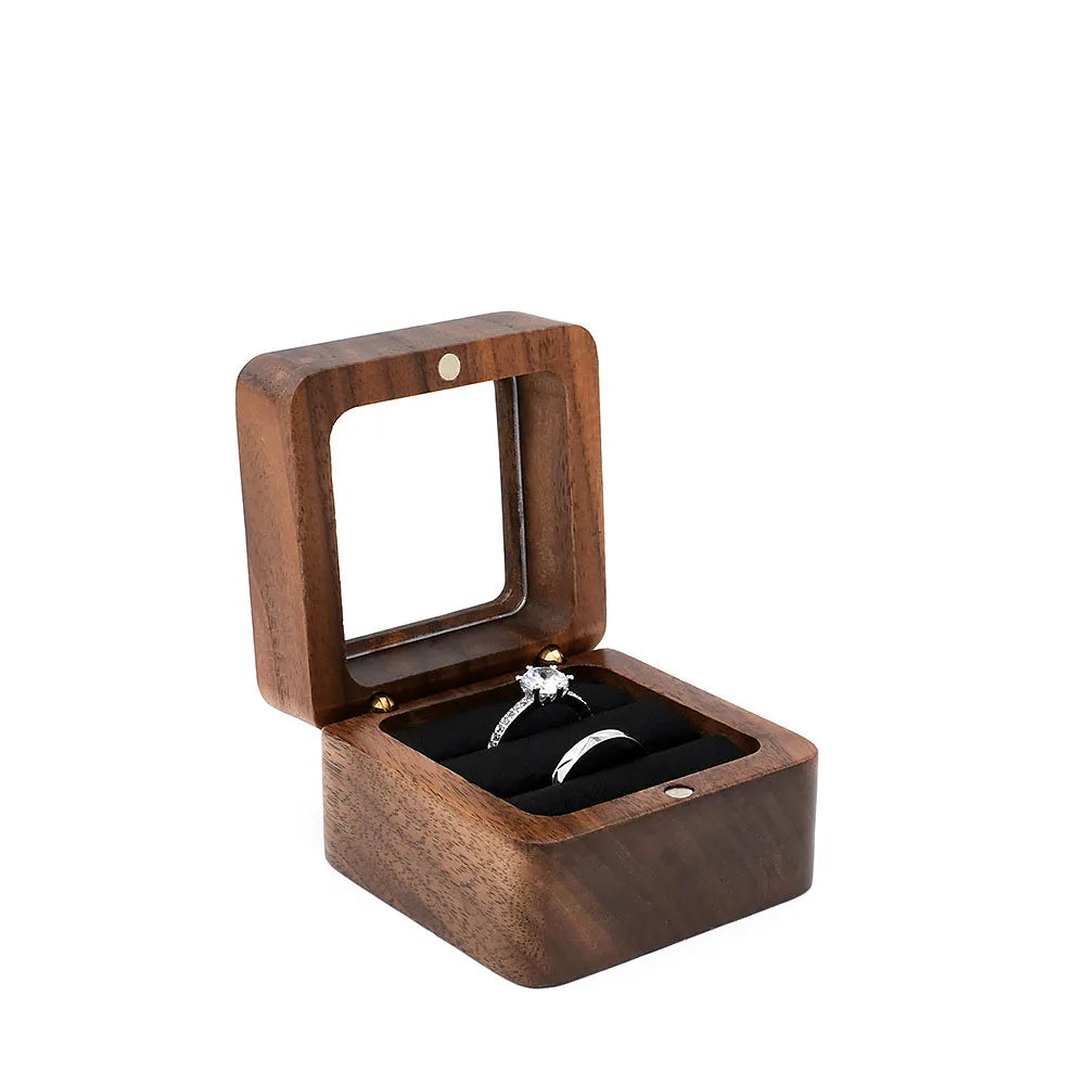 Wood Jewelry box wedding ring box Earring Rings Box Jewelry Organizer Box Luxury jewelry gift packaging Box Bracelet package