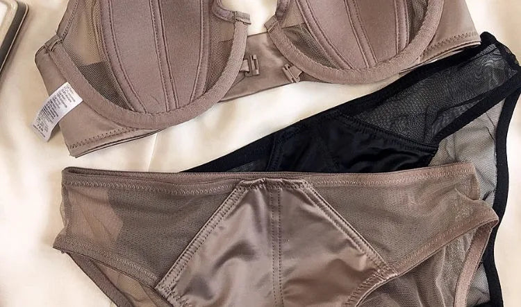 Women Underwear Bra Gather Small Breast and Thin Spring Summer Sexy Bra Front Buckle Pure Solid Intimate Clothing