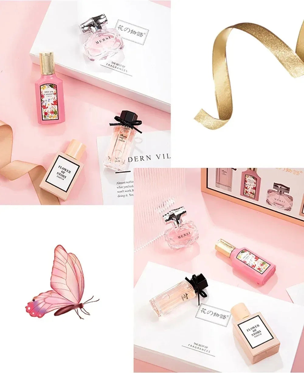 3*25ml+30ml Brand Perfume Women Gift Box four-piece Set Floral Pheromone Long-lasting Scent Exude feminine charm духи женские
