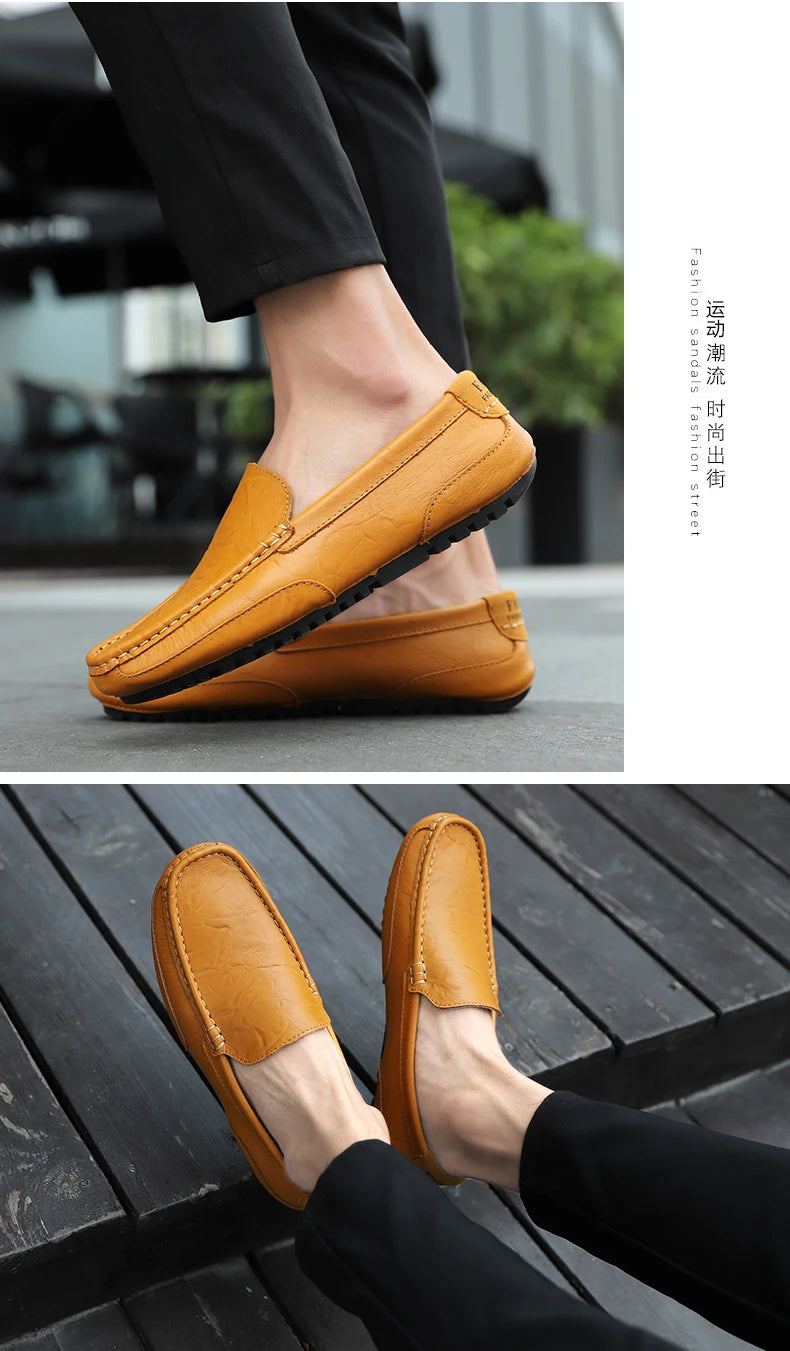 Men's shoes 2023 Casual fashion Men's casual wear Formal men's driving shoes Casual men leather shoes