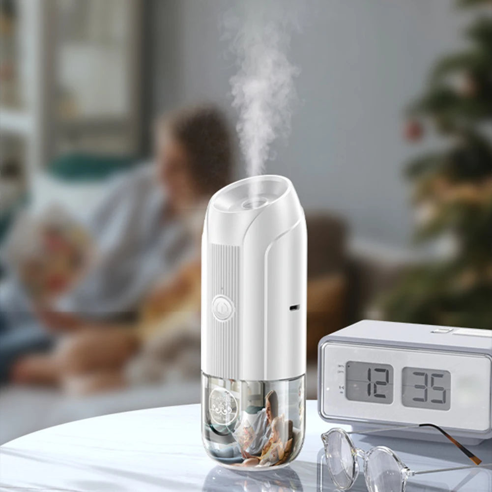 Mini Aromas Diffuser Portable Quiet Large Fog Volume Fragrance Sprayers 3 Modes Automatic Aromatherapys Diffuser For Home