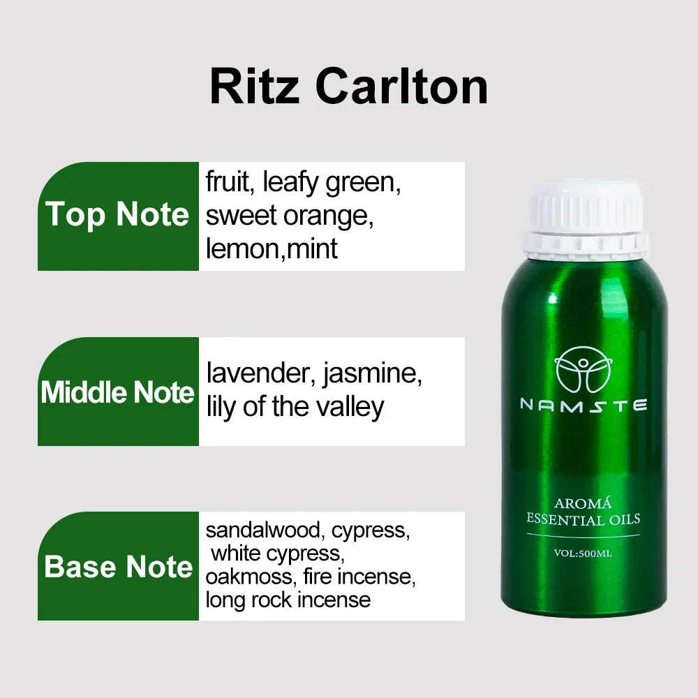 NAMSTE 500ml Perfumes Essential Oils For Aroma Diffuser Room Air Freshener Hot Sale Westin Hilton Ice age Kempinski Ritz Carlton