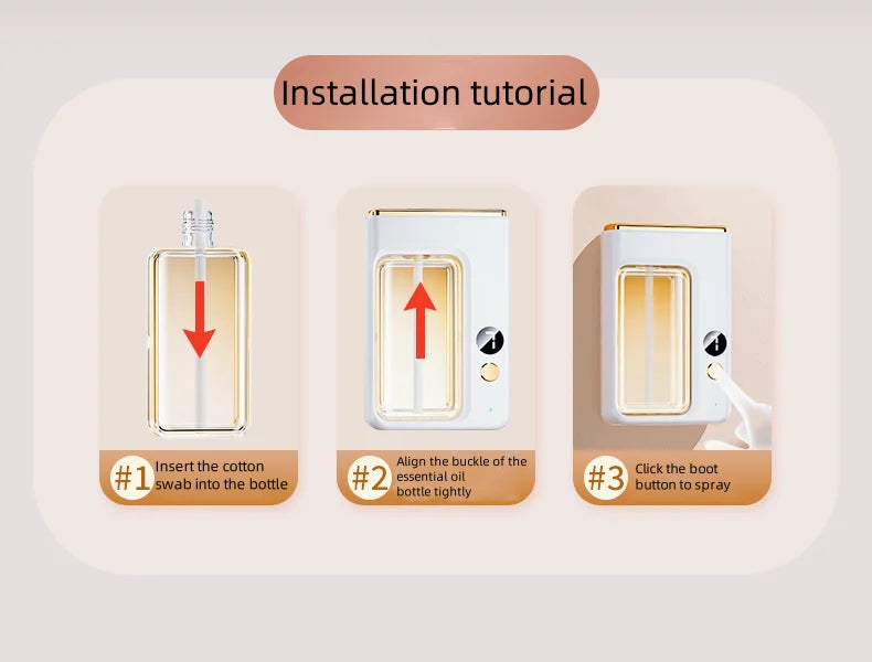 Shangri-La Hilton Aromatherapy Fragrance Atomizer Digital Display 7-Speed Adjustable Aromatic Diffuser for Home & Office