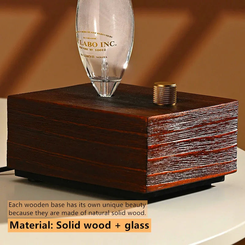 Essential Oil Diffuser Nebulizer Glass Aroma Oil Diffuser Wood Grain rechargeable Professional Scent Machine Nebulizer For Home