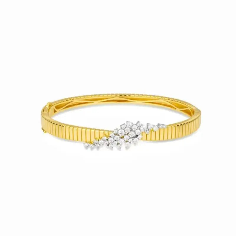 Bellux Real gold Plated Sterling Silver Bangle bracelets women jewellery women Original and pure 925 sterling silver bracelets