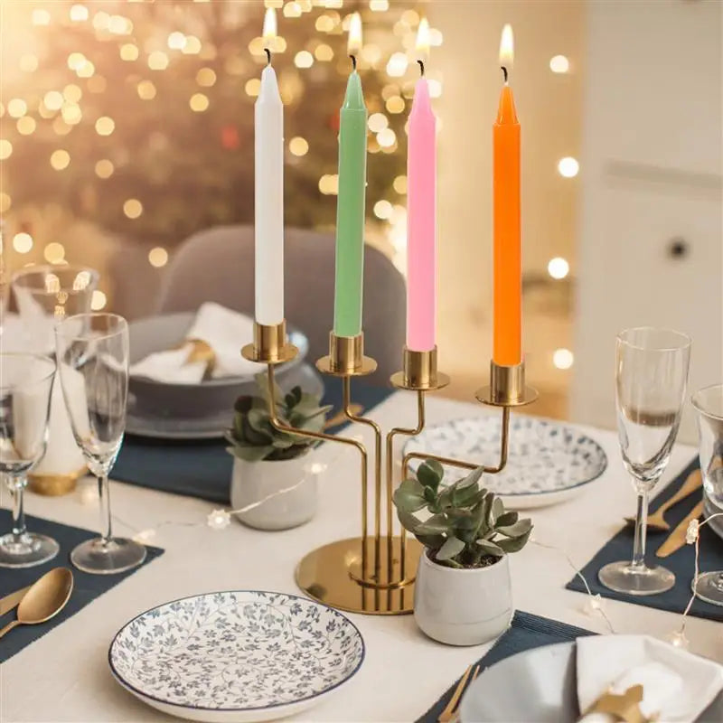 12pcs 16cm Colored Candles Great For Casting Chimes Rituals Spells Vigil Witchcraft Unscented Dinner Candles Wedding