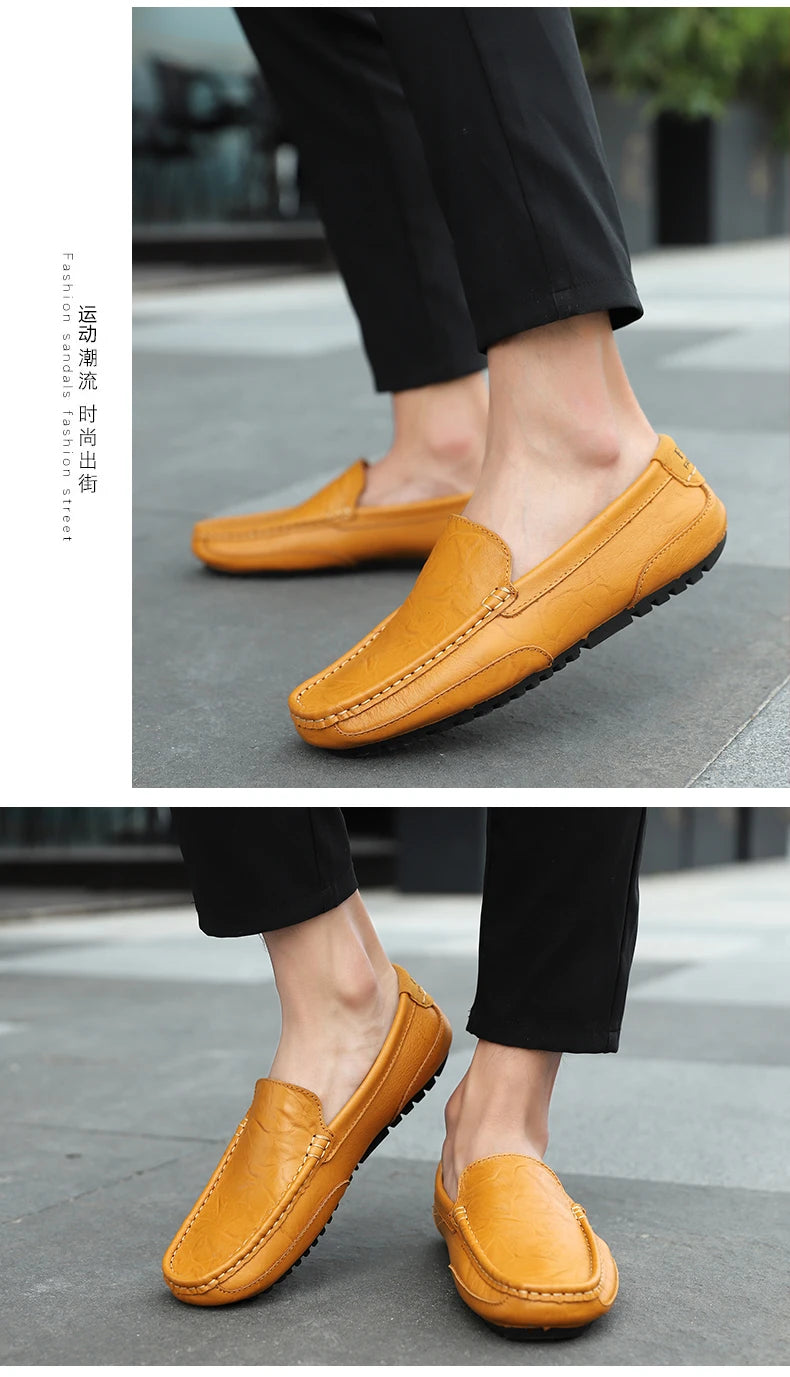Men's shoes 2023 Casual fashion Men's casual wear Formal men's driving shoes Casual men leather shoes