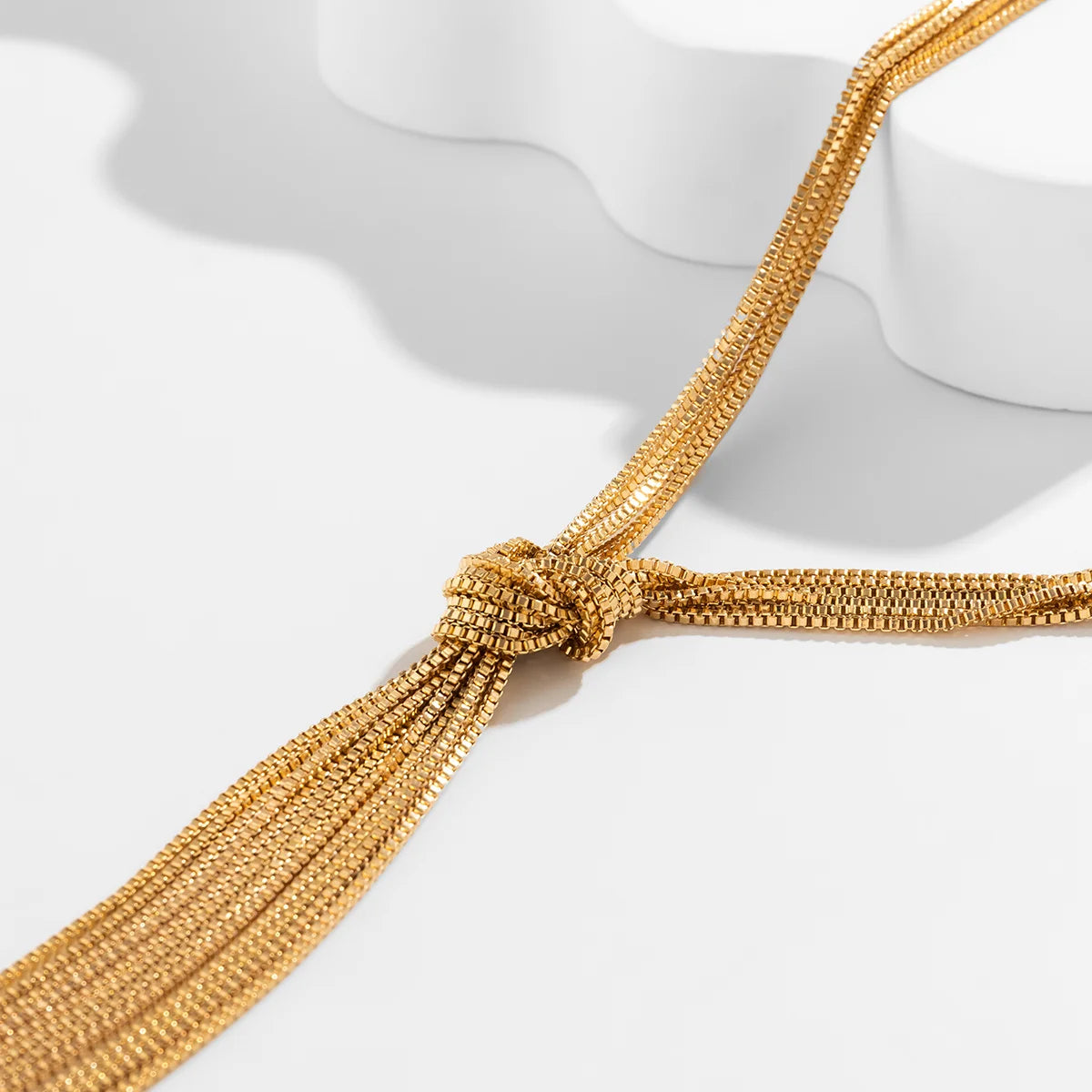 Long Chain Knotted Necklace for Women Trendy Charms Tassels Necklaces 2023 Fashion Wedding Neck Jewelry Accessories Female Girls