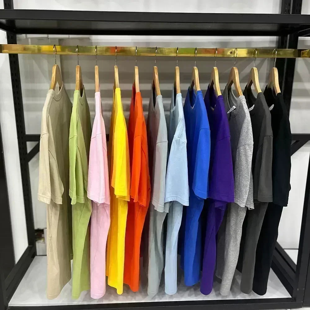 Men's Printed T-Shirt The Way Streetwear 100%Cotton Tops For Men Women Summer Breathable Short-Sleeved Casual O-neck Basic Tees