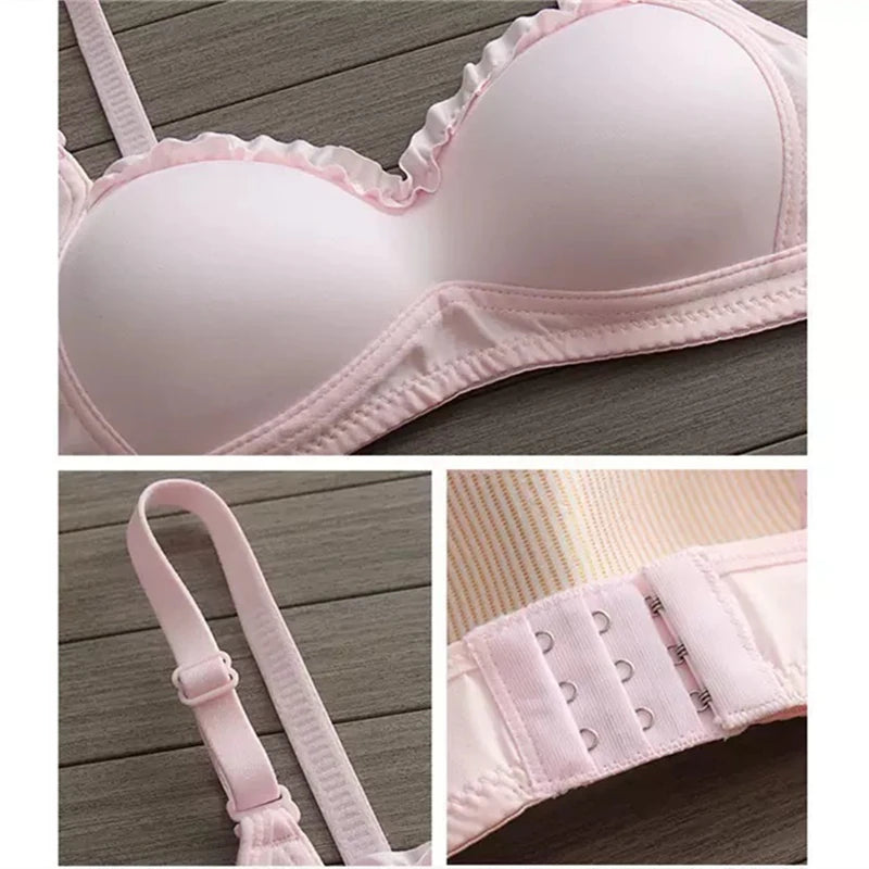 Small Fresh Underwear For Women With Cute Small Breasts Gathered Together To Show Small Lace Beautiful Back Bra Thin Style