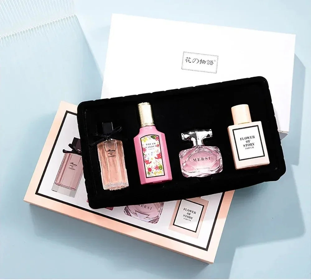 3*25ml+30ml Brand Perfume Women Gift Box four-piece Set Floral Pheromone Long-lasting Scent Exude feminine charm духи женские