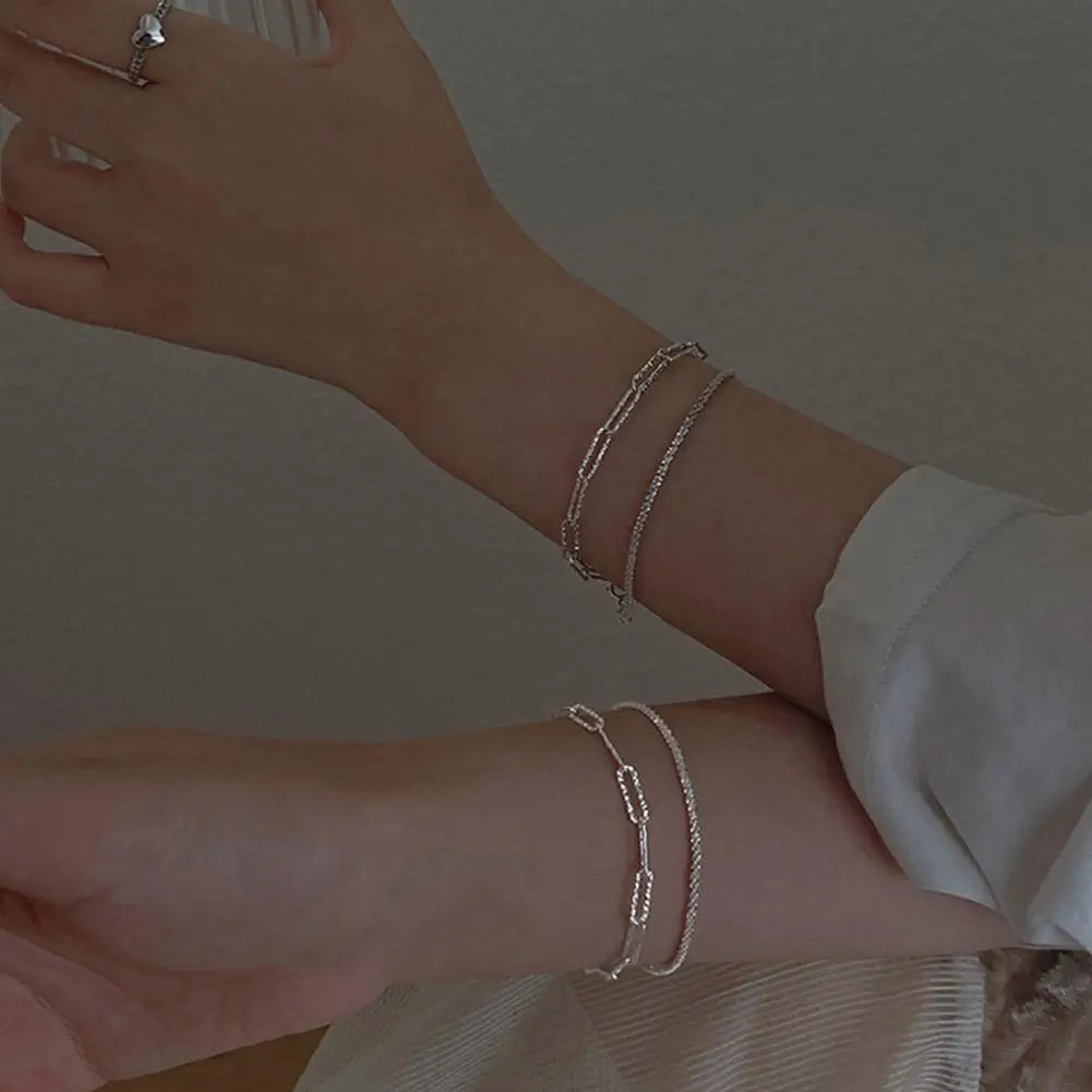 Chain Bracelet Delicate Trendy Fancy Hand Ornament Exquisite Chain Bracelet With Captivating Shine Dazzling Hand Ornament Unique