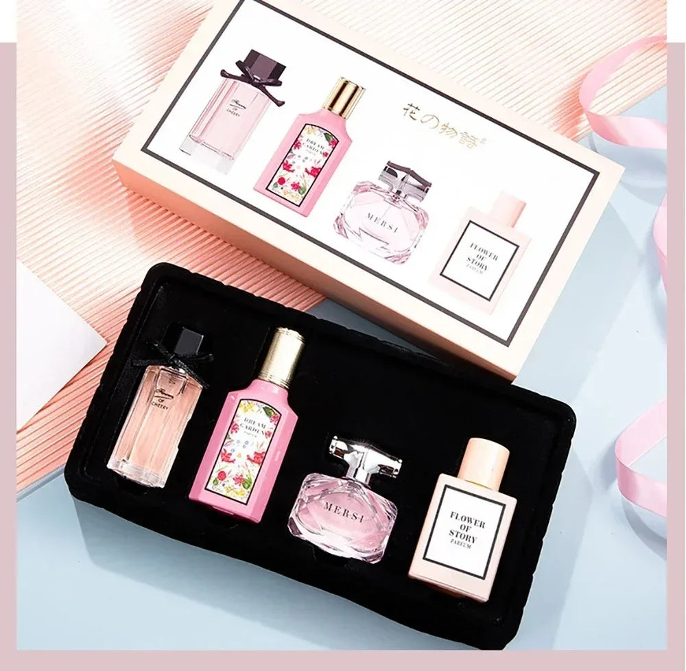3*25ml+30ml Brand Perfume Women Gift Box four-piece Set Floral Pheromone Long-lasting Scent Exude feminine charm духи женские