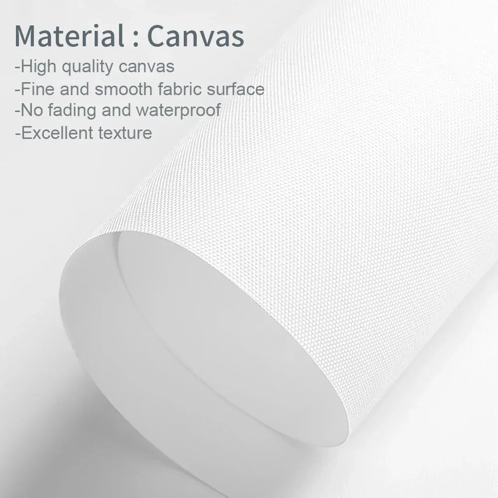 Mid Century Modern Wall Art Canvas | Unframed Bauhaus Print | Wide Panoramic Wall Art for Living Room Canvas | Abstract Wall Art