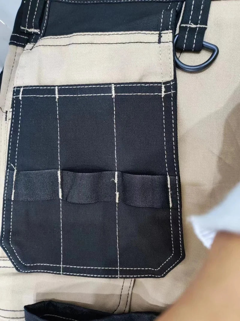 Work Trousers With Knee Pads For Men Cargo Pants Men Workwear Multi-pocket Outdoor Hiking Joggers Pants Functional Pockets Pants