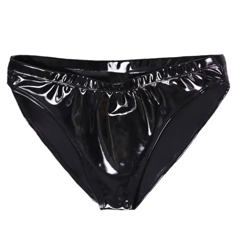 Women Underpants  Charming High Waist Bright Mirror Paint Women Underpants  No Constraint Lady Briefs