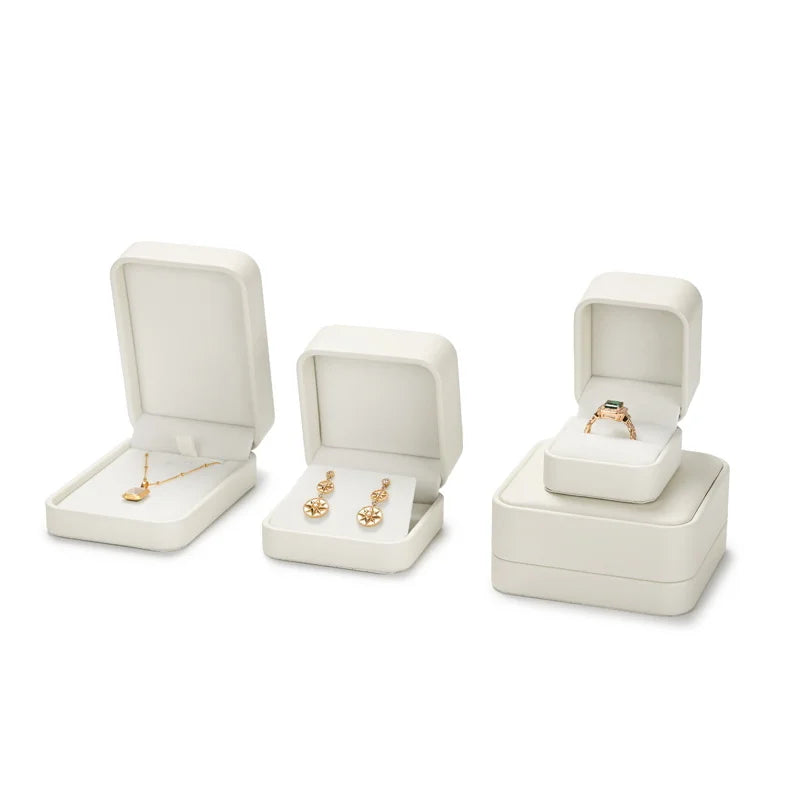 Oirlv Jewelry Ring Box Jewelry Organizer Ring Earrings Necklace Pendant Bracelet Storage Box Packaging Box Gift Case for Wedding