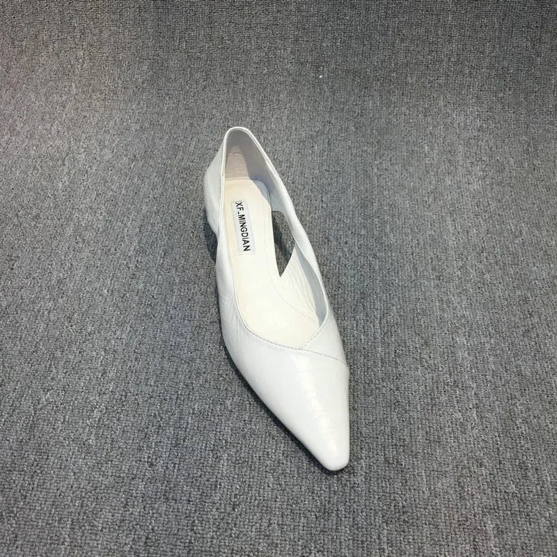 Shoes for Woman Comfortable Women's Summer Footwear Moccasins Blue Low Heel Elegant Pointed Toe High Quality Popular Heels