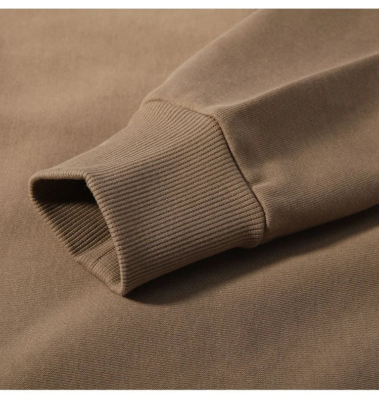 Solid Oversize Hoodies For Women Pocket Casual Loose Hooded Sweatshirt Woman Autumn Cotton Terry Hoodies Women Oversize Pullover