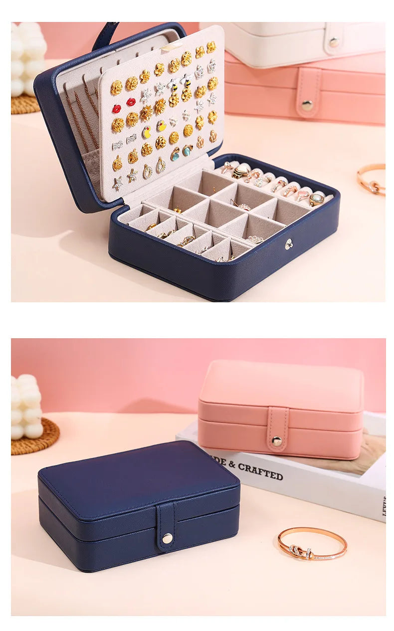 Jewelry Boxes Leather Jewelry Box Organizer Jewelry Display and Packaging Ring Box Suitable for Earrings and Rings